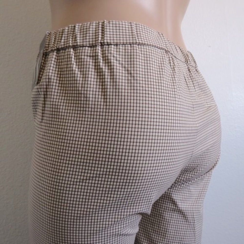 WORTHINGTON Women's WIDE Leg Cropped Plaid Pants Plus Size 2X Fits Size 22 NWT
